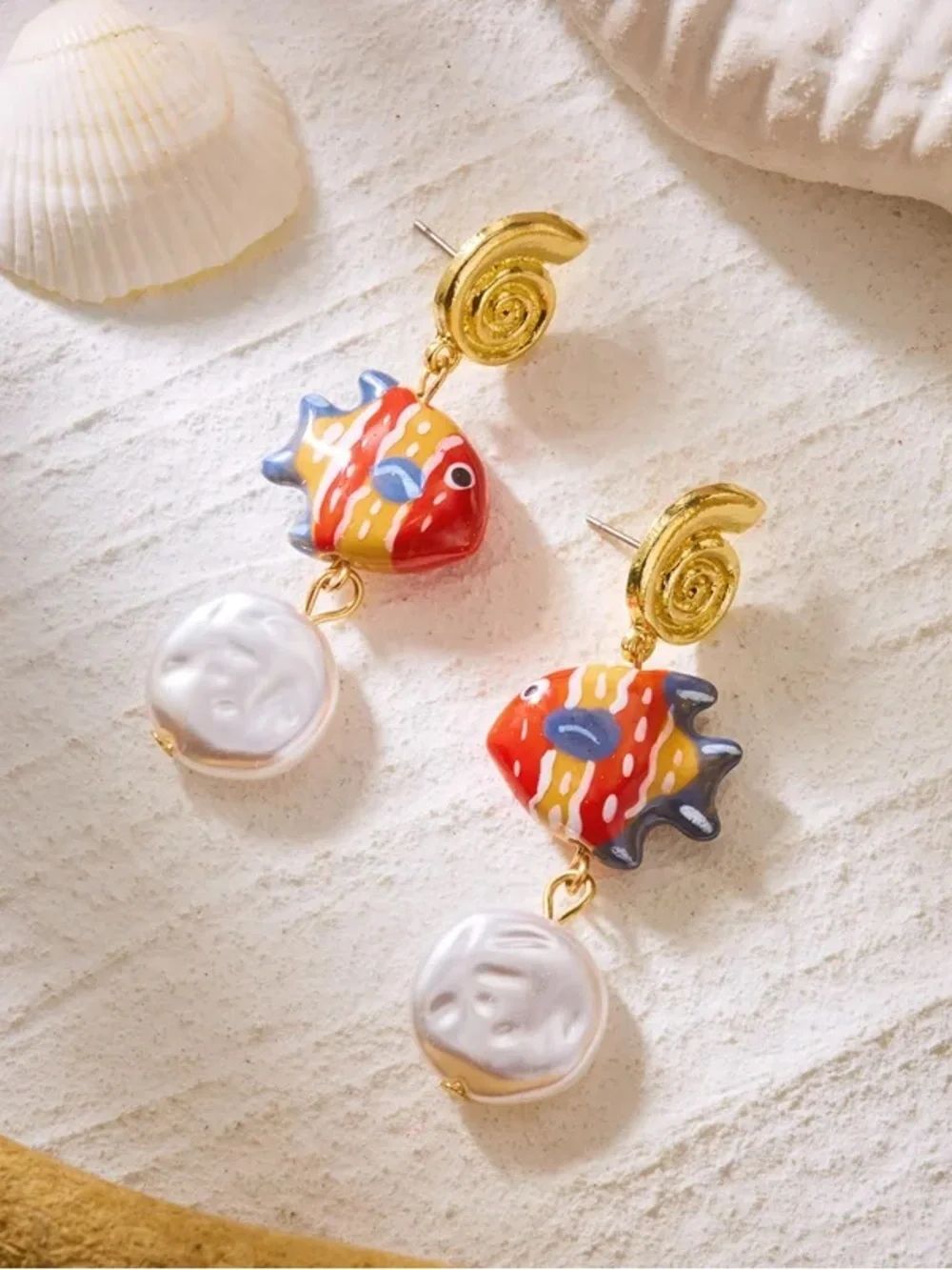 Fish Drop Earrings Q1228